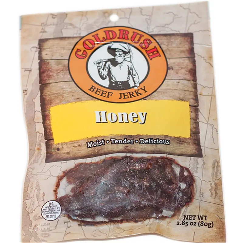 Goldrush Honey 2.85 Oz. Goldrush Beef Jerky Grj72126 Gold Rush Jerky 1