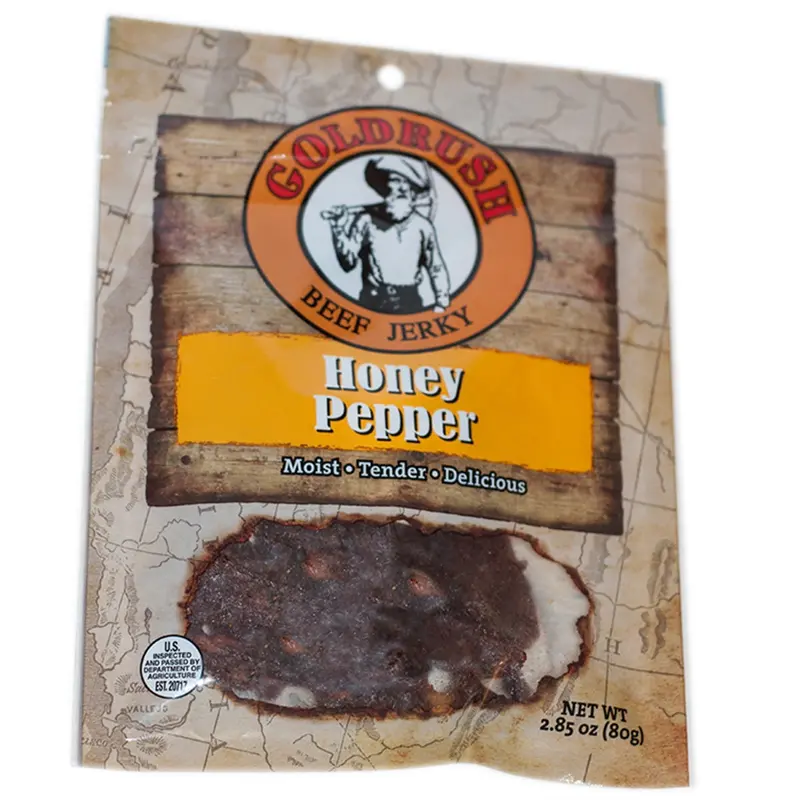 Goldrush Honey Pepper 2.85 Oz. Goldrush Beef Jerky (12-Count Case) Grj72131 Gold Rush Jerky 1