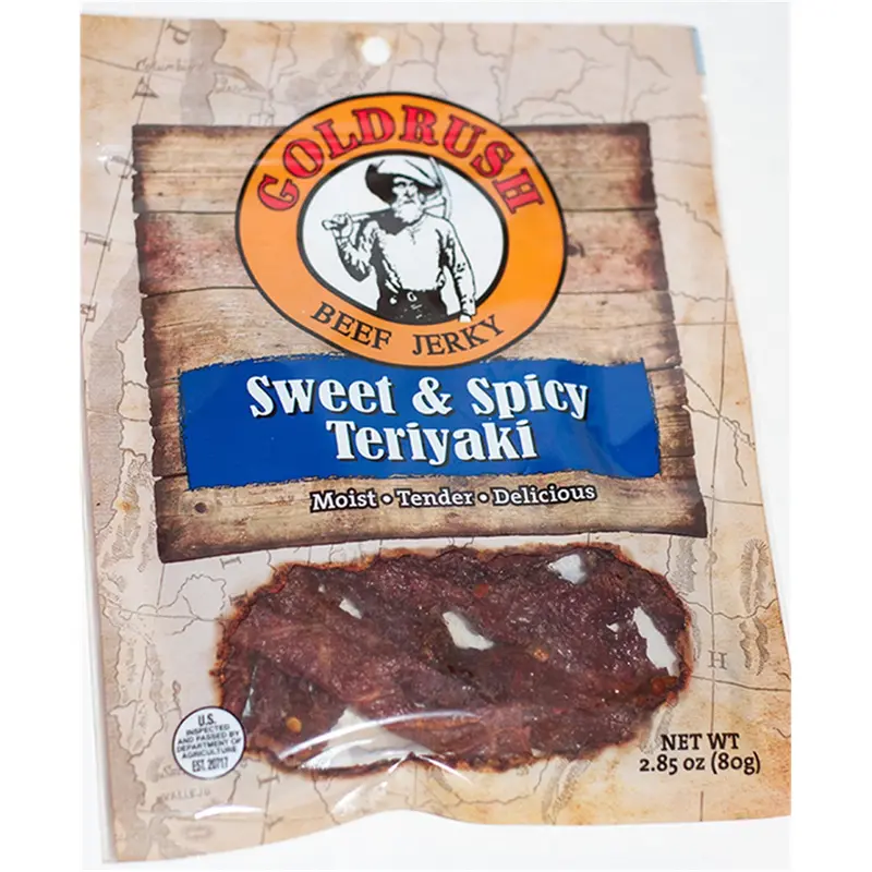 Goldrush Sweet N Spicy Teriyaki 2.85 Oz. Beef Jerky (12-Count Case) Grj72133 Gold Rush Jerky 1