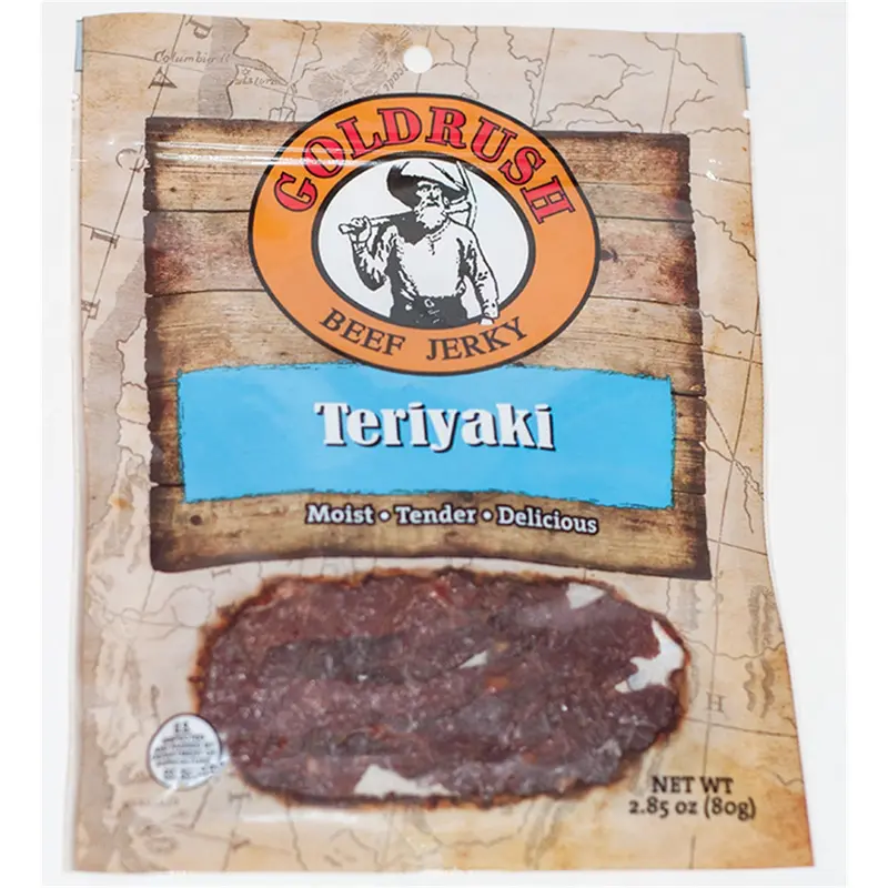 Goldrush Teriyaki 2.85 Oz. Goldrush Beef Jerky (12-Count Case) Grj72130 Gold Rush Jerky 1