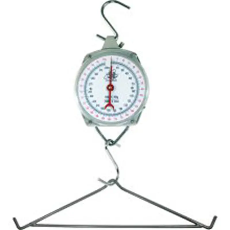 Hanging Scale, 330 Lb Capacity, Displays Weight In Pounds And Kilograms, With Two Steel Hooks Bfoms330 New Buffalo Corporation 1