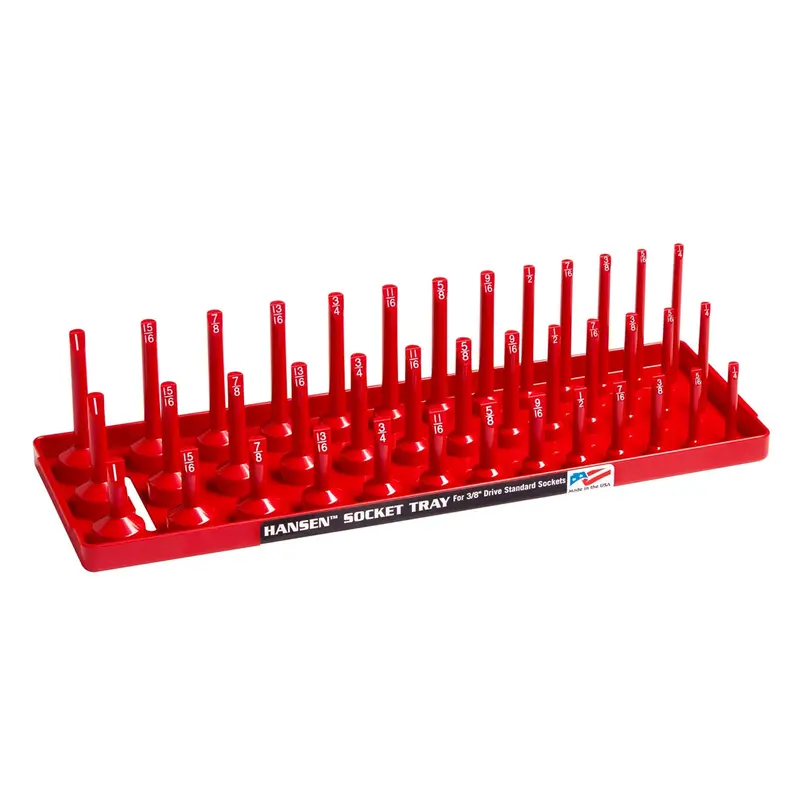 Hansen Global 3/8 In. Drive Fractional 3-Row Socket Tray Hne38013 Hansen Global 1