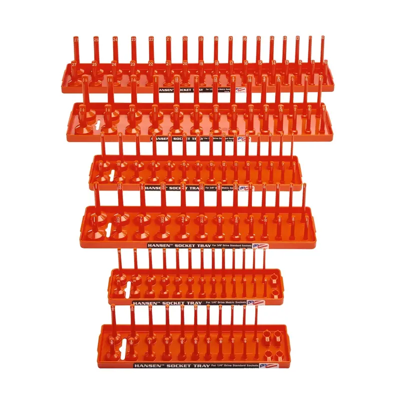 Hansen Global Socket Tray Six Pack, Orange Hne92002 Hansen Global 1