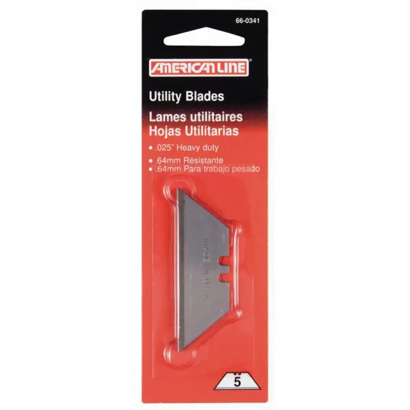 Heavy Duty .025 In. 2-Notch Utility Razor Blade (Card Of 5) Asr66-0341 American Safety Razor 1