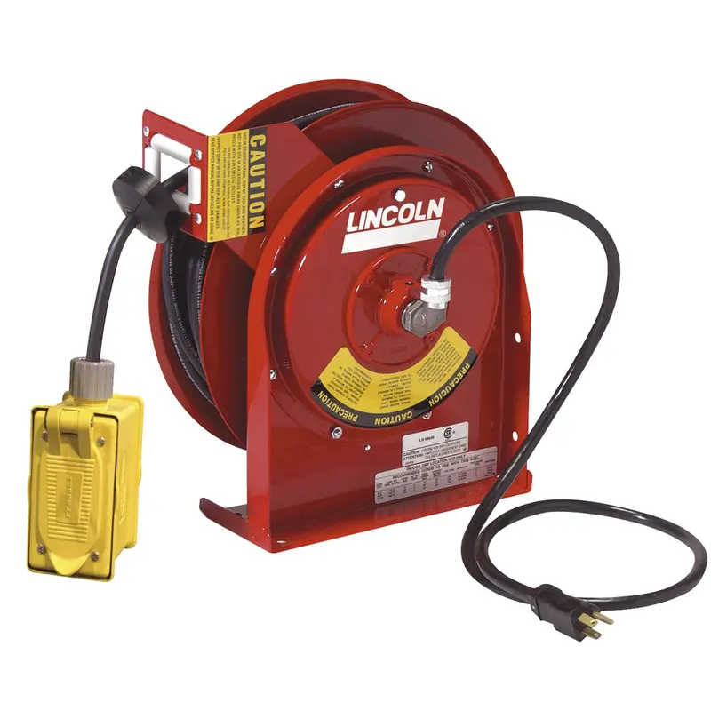 Heavy Duty 45 Ft. Reel With Duplex Outlet Box With Gfci (F) Lin91032 Lincoln Lubrication 1