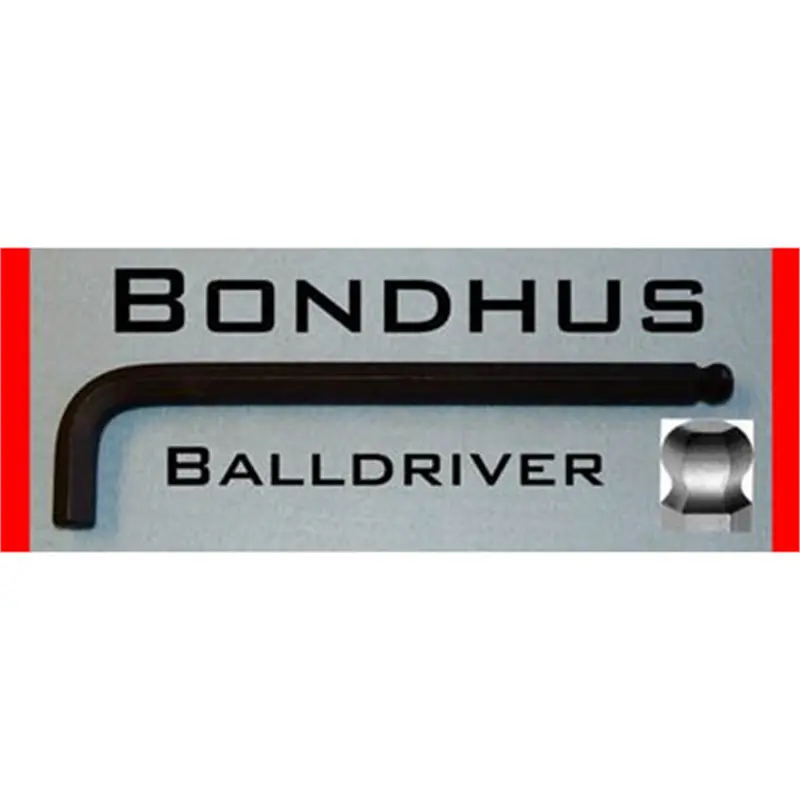 Hex Ball End Wrench, 5.5Mm, Long Length, L Shaped, 4.9" Long, With Hang Tab Bnd15766 Bondhus Corp. 1