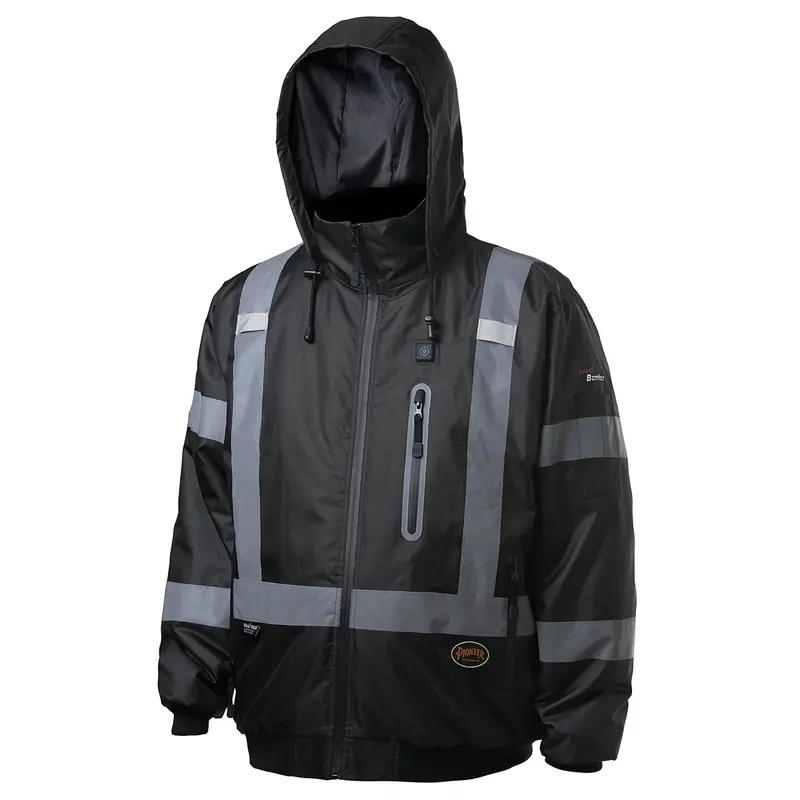 Hi-Vis Heated Bomber Jacket Black-M Srwv1210170u-M Surewerx Usa 1