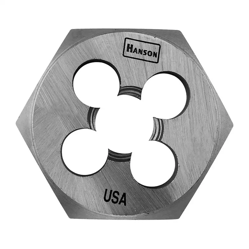 High Carbon Steel Hexagon 1-7/16" Across Flat Die 3/4"-16 Nf Han6860 Hanson 1