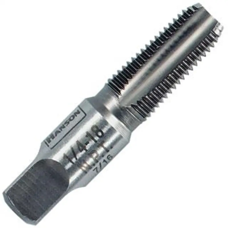 High Carbon Steel Taper Pipe Tap 1/8"-27 Npt Han8202 Hanson 1