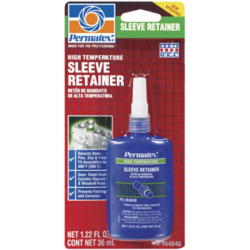 High Strength Sleeve Retainer, 36Ml Bottle Carded, Case Of 6 Bottles Ptx64040 Permatex Inc 1