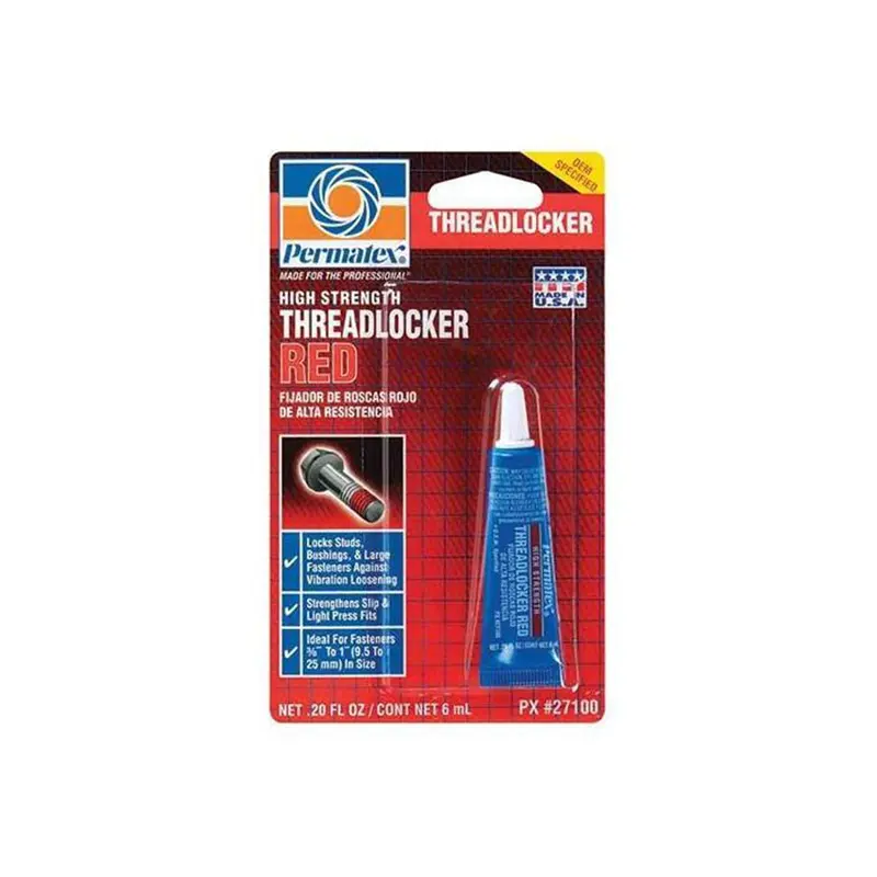 High Strength Threadlocker Red, 6Ml Tube Carded Ptx27100-Can Permatex Inc 1