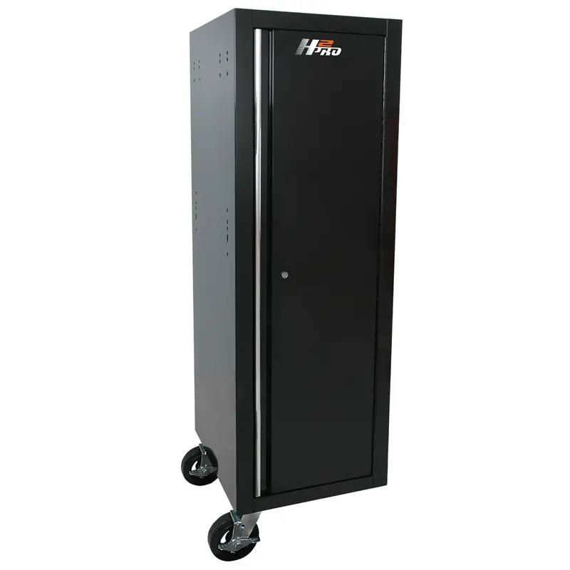 Homak Mfg. 19 In. H2pro Side Locker Cabinet, Black Hombk08019602 Homak Manufacturing 1