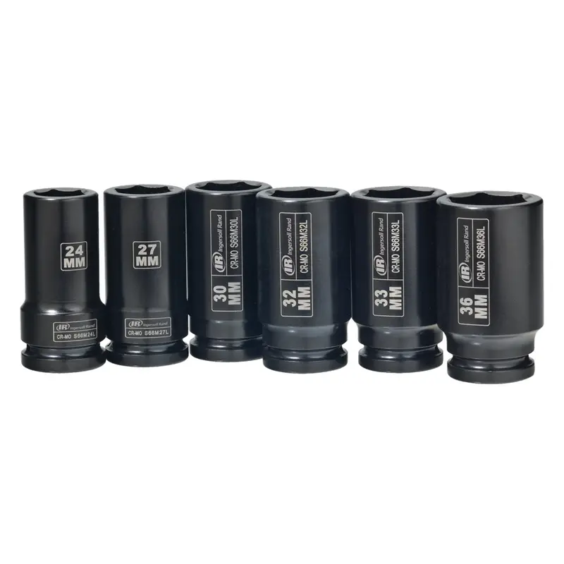 Impact Socket Set 6 Pc 3/4 In Drive Metric Deep Irtsk6m6ln Ingersoll Rand 1