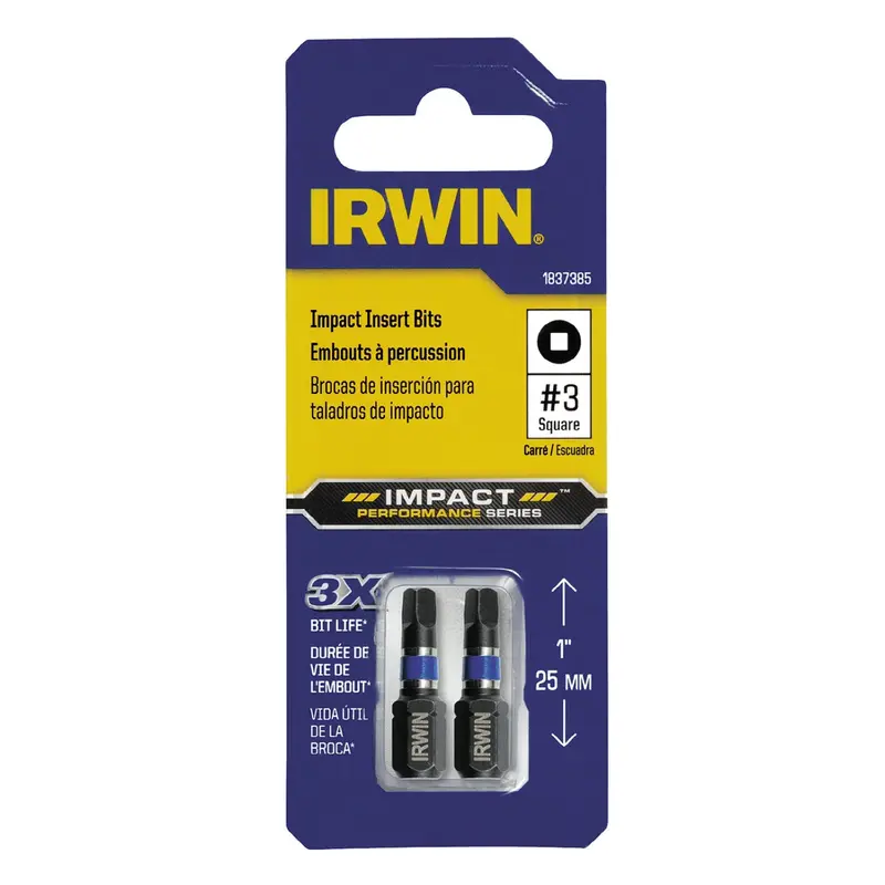 Insert Impact Bit No. 3Sq X 1Oal Irwiwaf31sq32 Irwin Industrial 1
