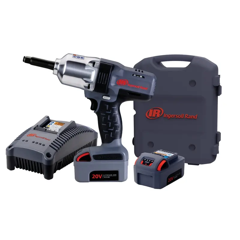 Iqv20 Li-Ion 1/2" Drive Impact Wrench Kit - Ext. Anvil W/ Charger And Two Batteries Irtw7250-K2 Ingersoll Rand 1