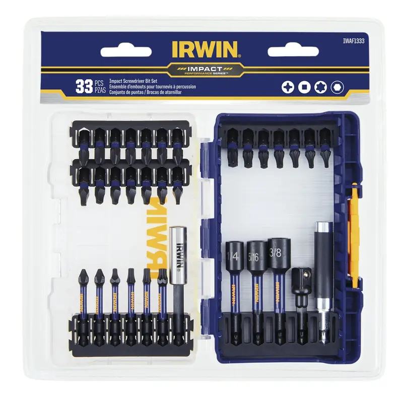 Irwin 33-Piece Impact Performance Power Bits Irwiwaf1333 Irwin Industrial 1