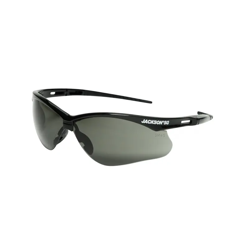 Jackson Sg Safety Glasses - Smoke Mirror Lens - Black Frame - Sta-Clear Srw50007 Surewerx Usa 1