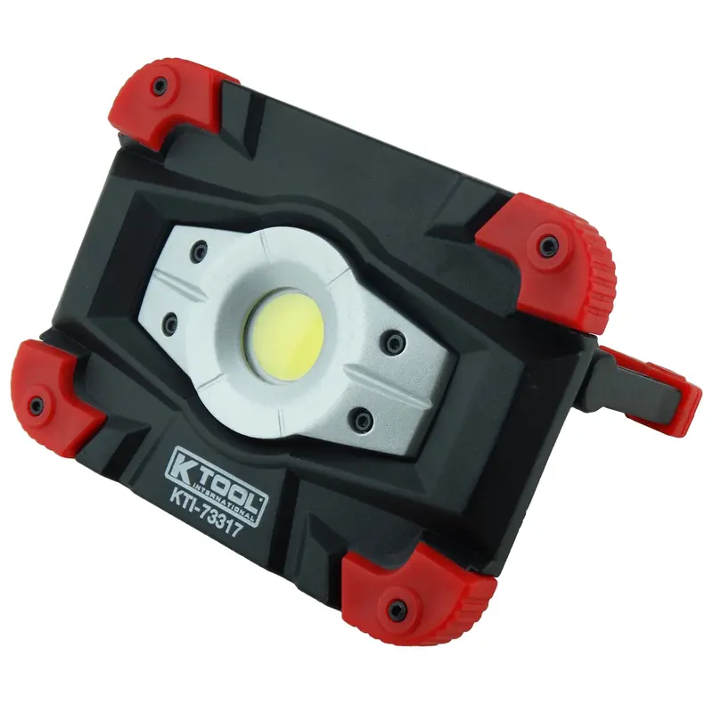K-Tool International (Kti73317) 10W 1000 Lumens Heavy Duty Rechargeable Floodlight - Adjustable Light - Magnetic Light - Aluminum Die Cast Body Kti73317 K Tool International 1