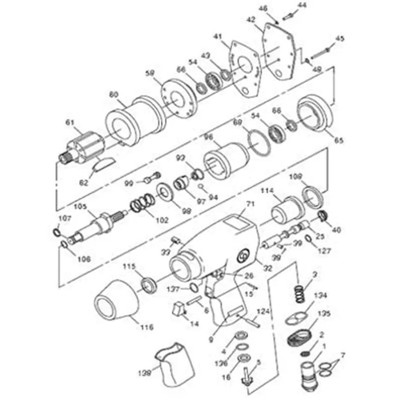 Kit Repair Cp0772h Cptca149747 Chicago Pneumatic 1