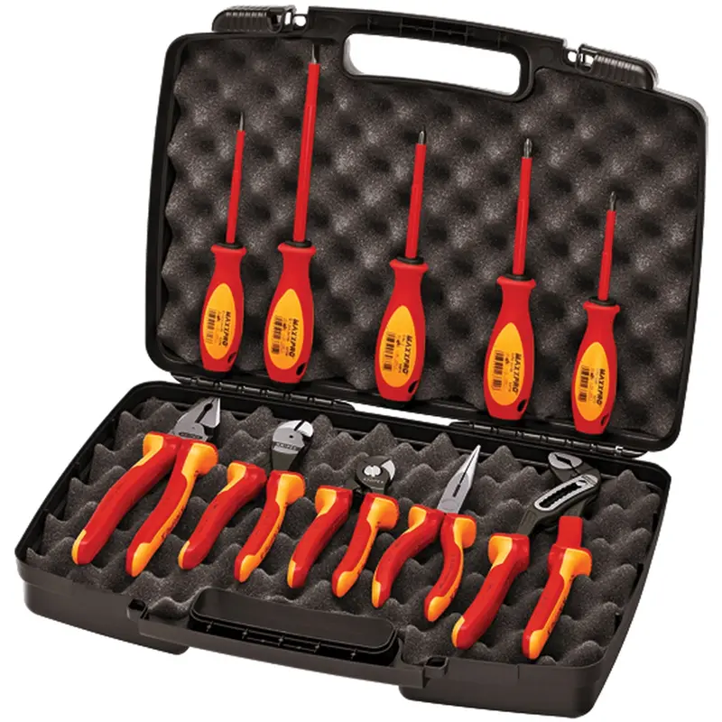 Knipex 10-Piece Pliers/Screwdriver Tool Set In Hard Case Knp9k989830us Knipex 1