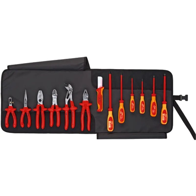 Knipex 13-Piece Electricians Set In Pouch With Insulated Tools Knp9k008003us Knipex 1