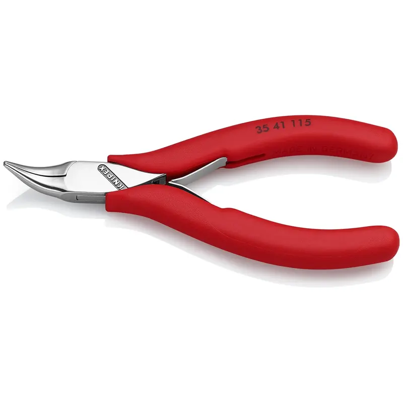 Knipex 4-1/2 In. Electronics Pliers-Angled Half-Round Jaws Knp3541115 Knipex 1
