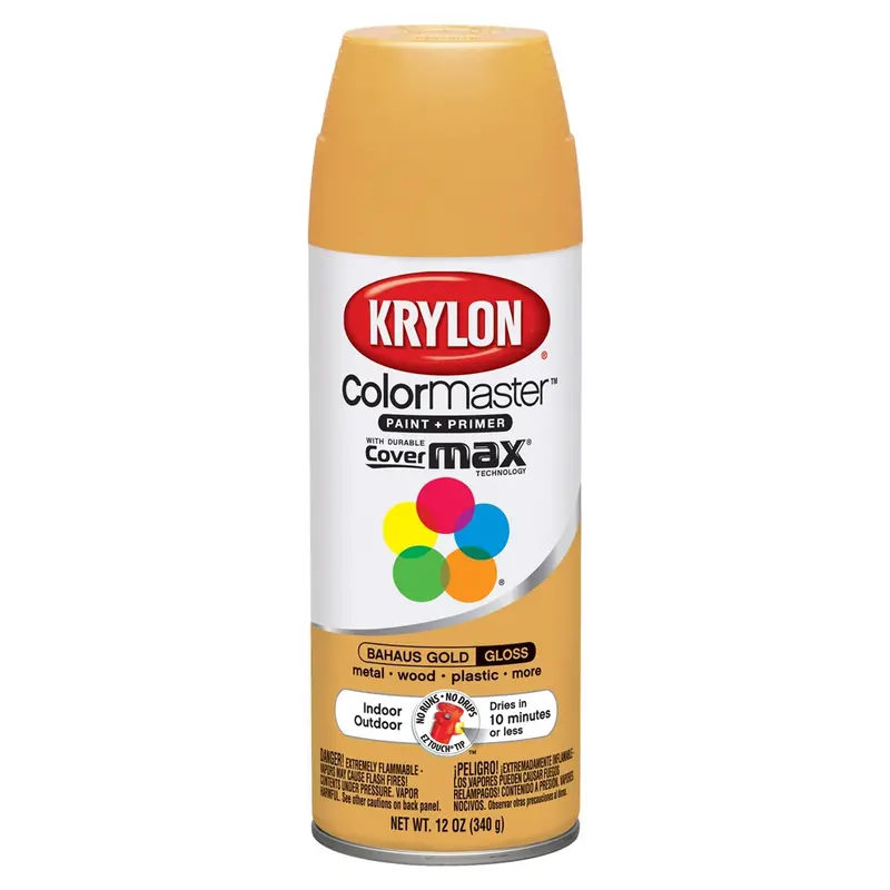 Krylon Colormaster Paint; Bauhaus Gold; 12 Oz. Aerosol Dup51801 Krylon 1