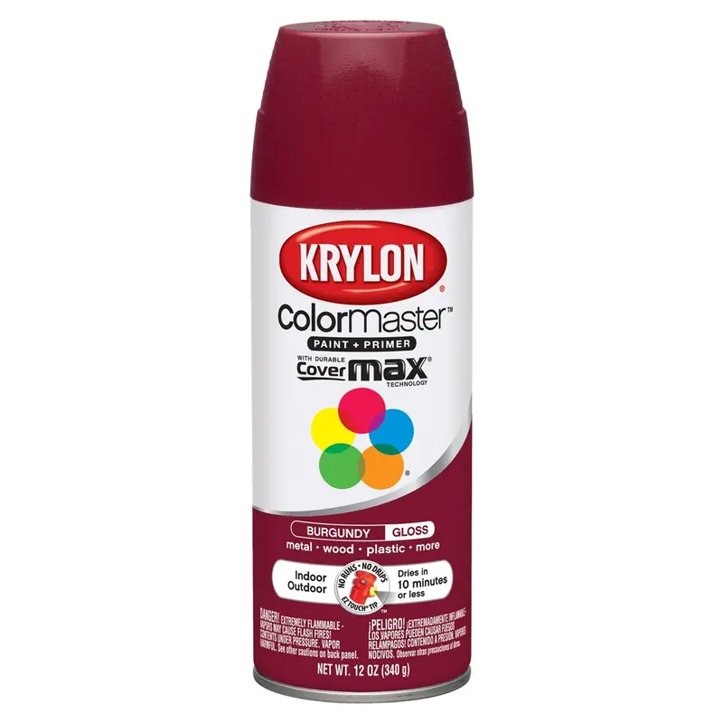 Krylon Colormaster Paint; Burgundy; 12 Oz. Aerosol Dup52118 Krylon 1