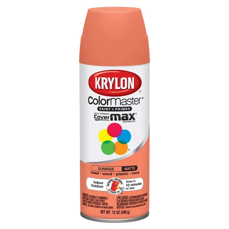 Krylon Colormaster Paint; Matte Sunrise; 12 Oz. Aerosol Dup53577 Krylon 1