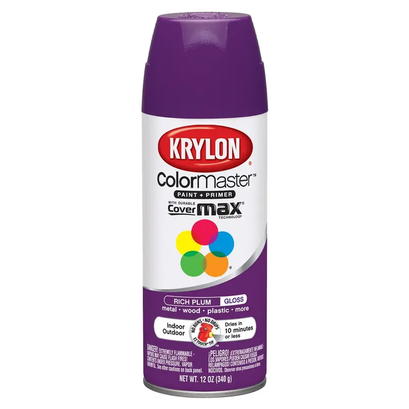 Krylon Colormaster Paint; Rich Plum; 12 Oz. Aerosol Dup51914 Krylon 1