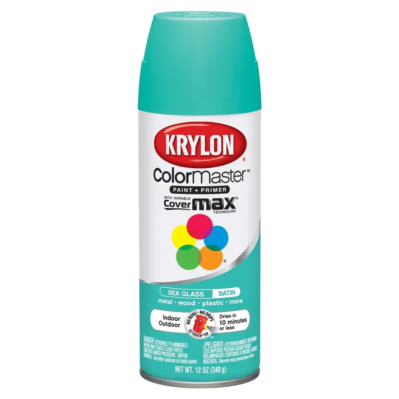 Krylon Colormaster Paint; Satin Sea Glass; 12 Oz. Aerosol Dup53572 Krylon 1