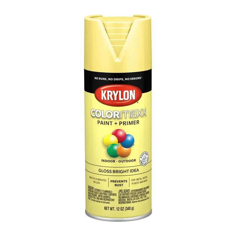 Krylon Colormaxx Paint + Primer, Gloss Bright Idea Dup5507 Krylon 1