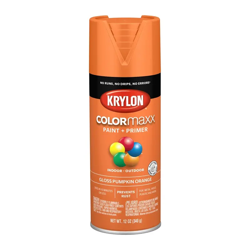 Krylon Colormaxx Paint + Primer, Gloss Pumpkin Orange Dup5532 Krylon 1