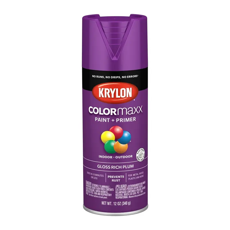 Krylon Colormaxx Paint + Primer, Gloss Rich Plum Dup5536 Krylon 1