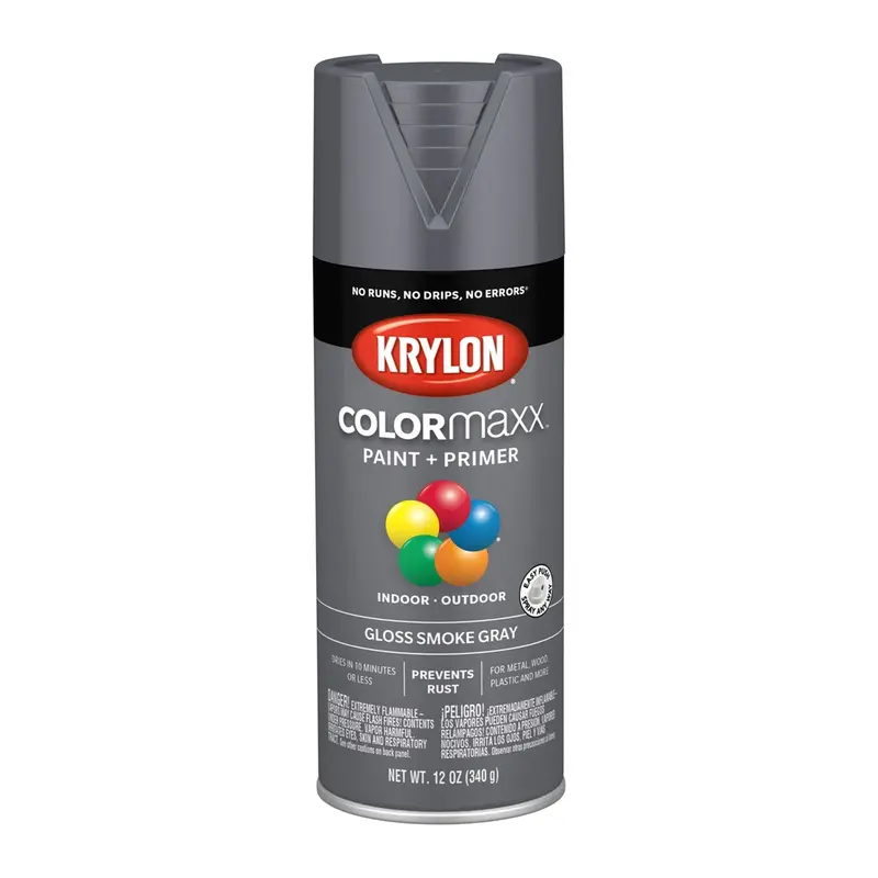 Krylon Colormaxx Paint + Primer, Gloss Smoke Gray Dup5539 Krylon 1