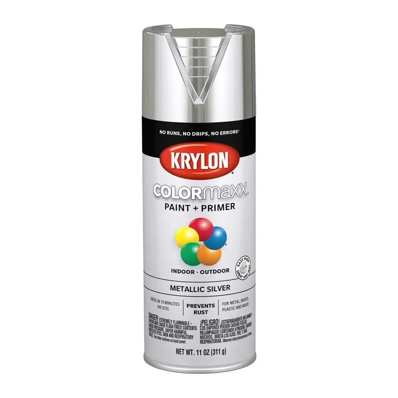 Krylon Colormaxx Paint + Primer, Metallic Silver Dup5590 Krylon 1