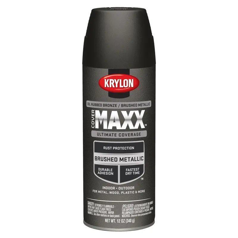 Krylon Covermaxx Paint+Primer; Oil Rubbed Bronze Metallic; 12 Oz. Aerosol Dup9191 Krylon 1