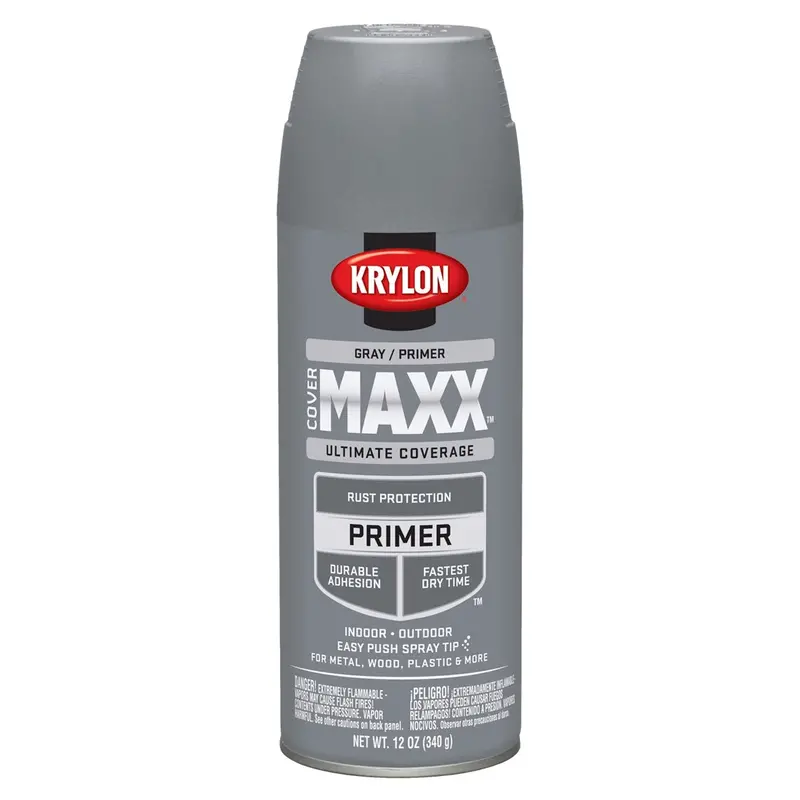 Krylon Covermaxx Primer; Gray Primer; 12 Oz. Aerosol Dup9183 Krylon 1