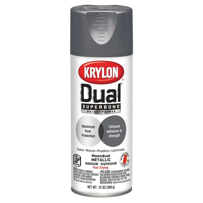 Krylon Dual Superbond Paint+Primer; Moondust Metallic; 12 Oz. Aerosol Dup8864 Krylon 1