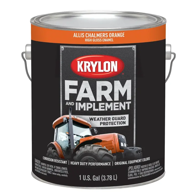 Krylon Farm/Implement; Allis Chalmers Orange; 128 Oz. Gallon Dup1971 Krylon 1