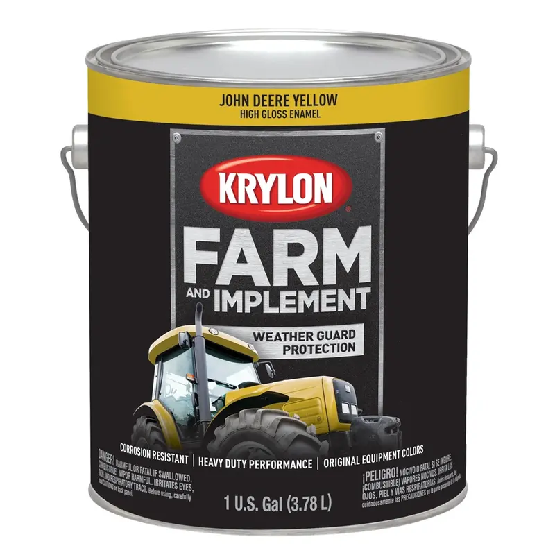 Krylon Farm/Implement; John Deere Yellow; 128 Oz. Gallon Dup1970 Krylon 1