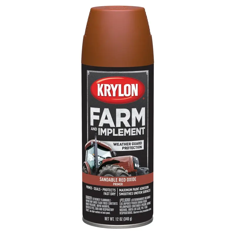 Krylon Farm/Implement; Sandable Red Oxide Primer; 12 Oz. Aerosol Dup1951 Krylon 1