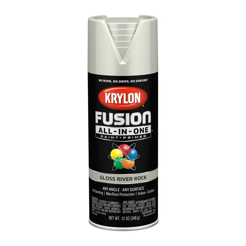 Krylon Fusion All-In-One Paint + Primer, Gloss River Rock Dup2721 Krylon 1
