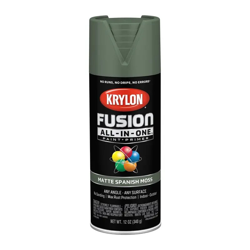 Krylon Fusion All-In-One Paint + Primer, Matte Spanish Moss Dup2796 Krylon 1