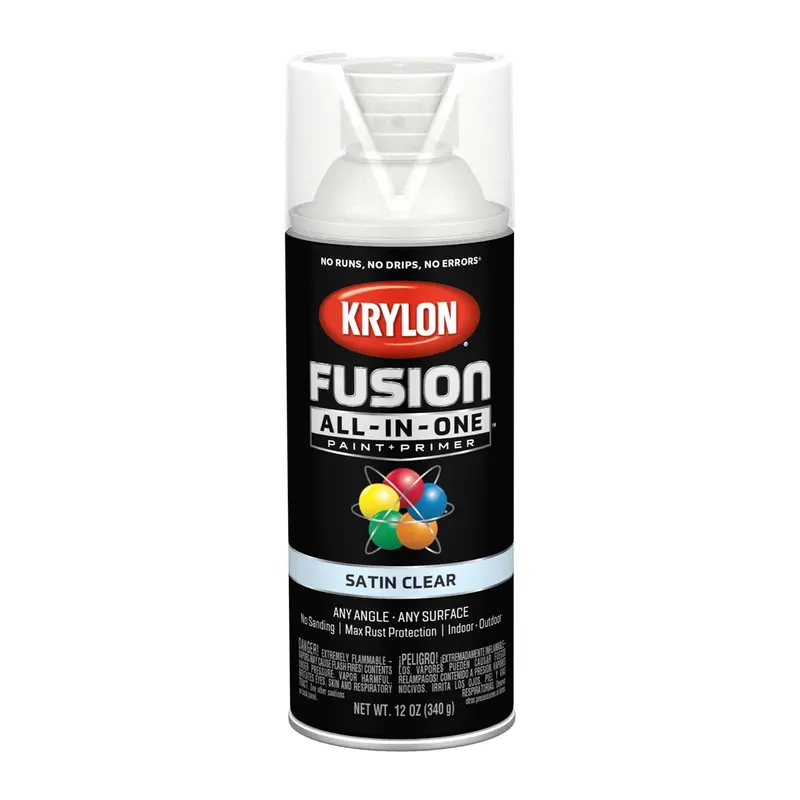 Krylon Fusion All-In-One Paint + Primer, Satin Clear Dup2735 Krylon 1