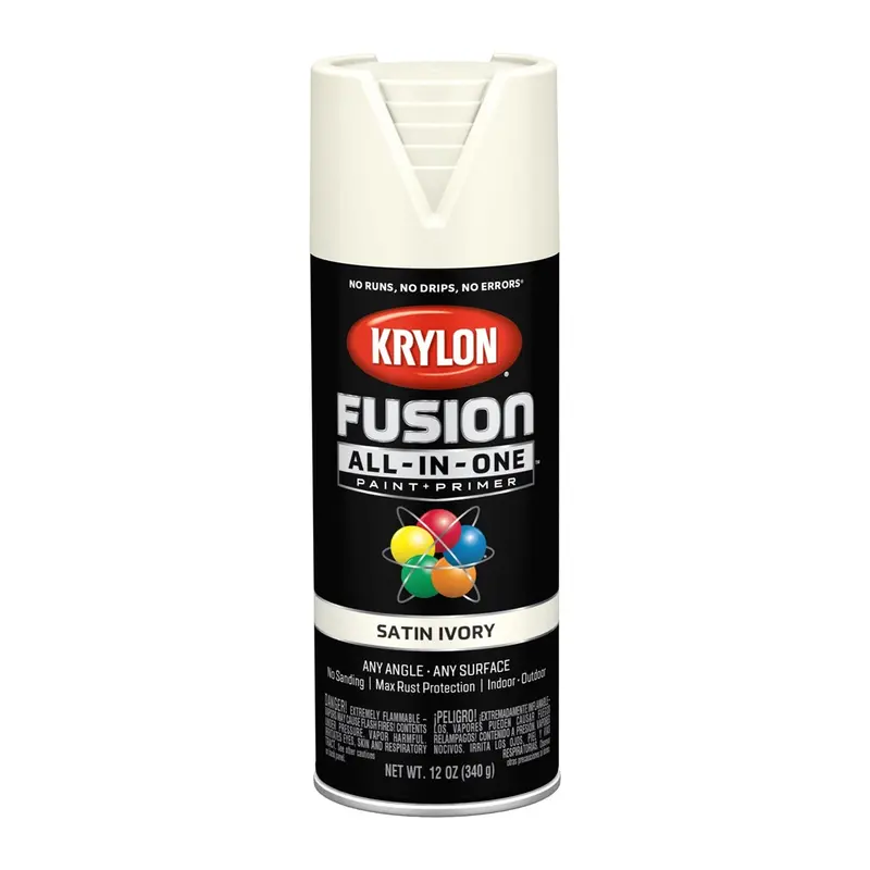 Krylon Fusion All-In-One Paint + Primer, Satin Ivory Dup2739 Krylon 1