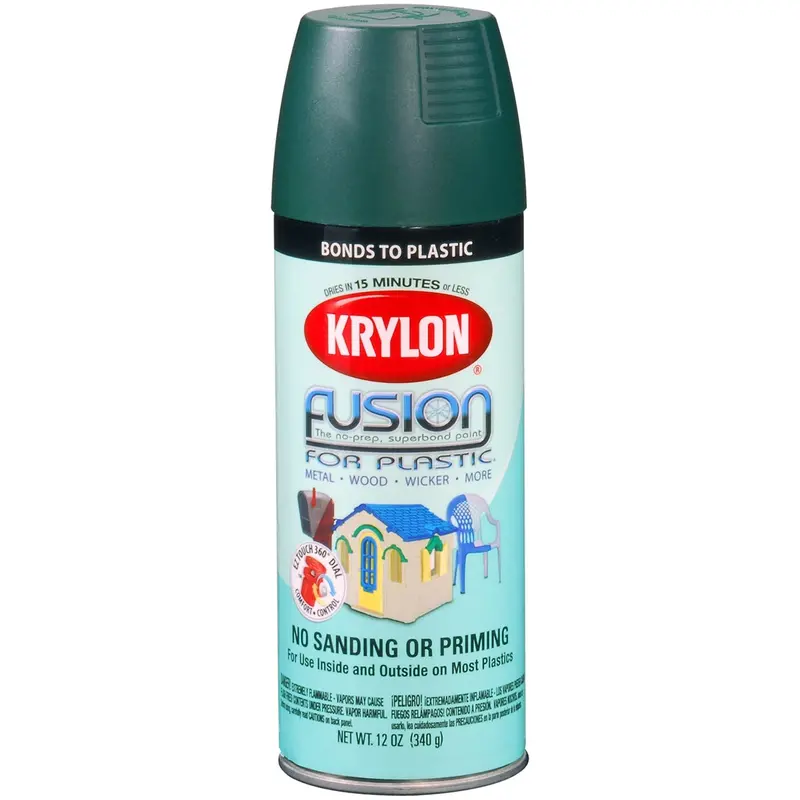 Krylon Fusion For Plastic; Satin Hunter Green; 12 Oz. Aerosol Dup2424 Krylon 1