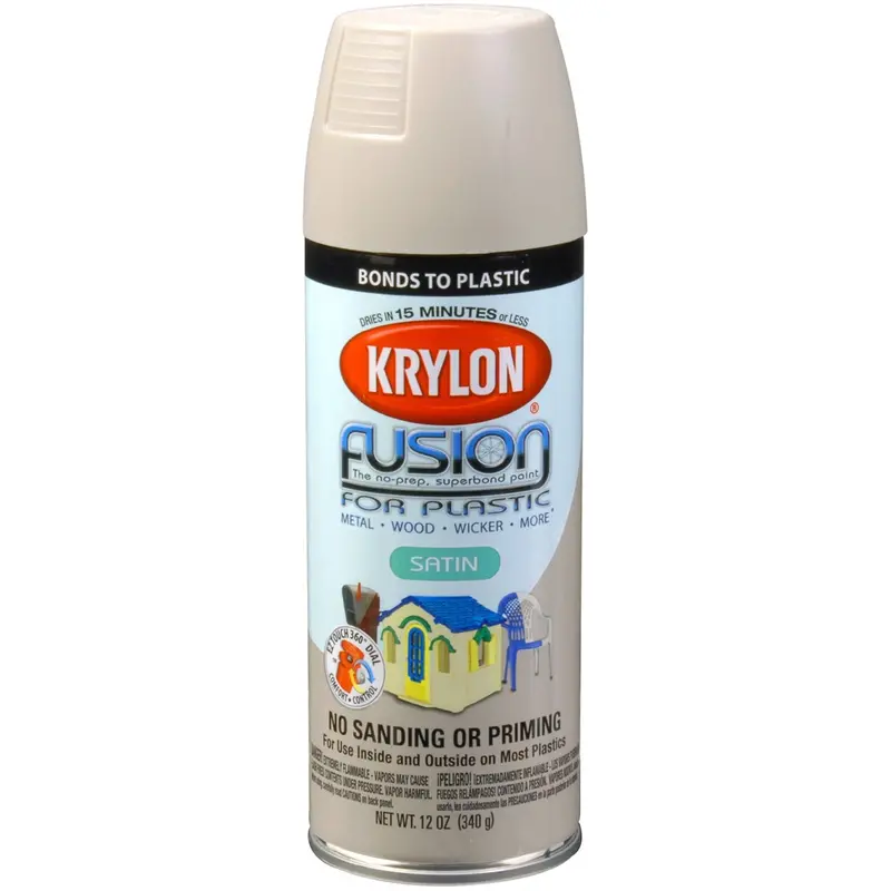 Krylon Fusion For Plastic; Satin River Rock; 12 Oz. Aerosol Dup2423 Krylon 1