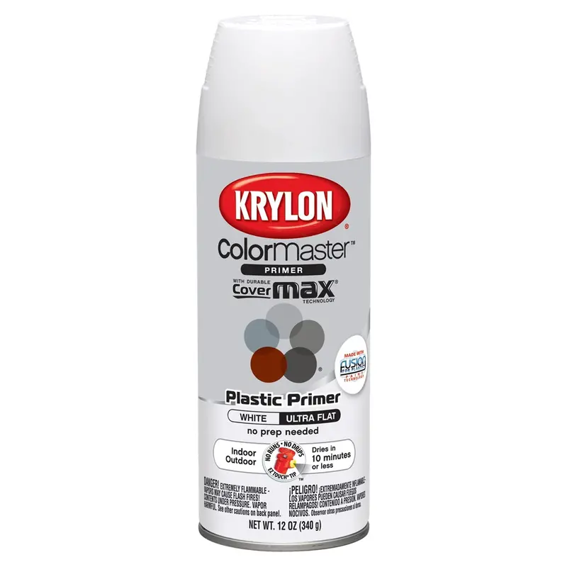 Krylon Interior Exterior Decorator Paint; Plastic Primer; 12 Oz. Aerosol Dup51321 Krylon 1
