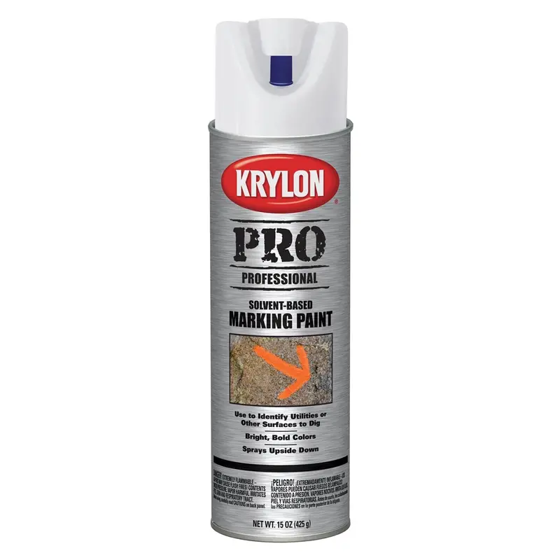 Krylon Marking Paints; Solvent Based; Apwa White; 15 Oz. Aerosol Dup7300 Krylon 1